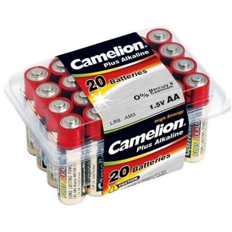 Camelion  LR6-BP20  AA/LR6  Plus Alcaline  20 pièces