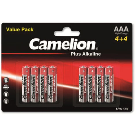 CAMELION Micro-Batterie, Plus-Alkaline, LR03, 8 Stück
