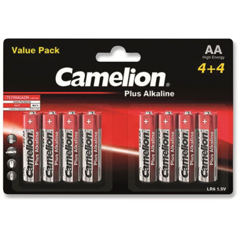 CAMELION Mignon-Batterie, Plus-Alkaline, LR6, 8 Stück