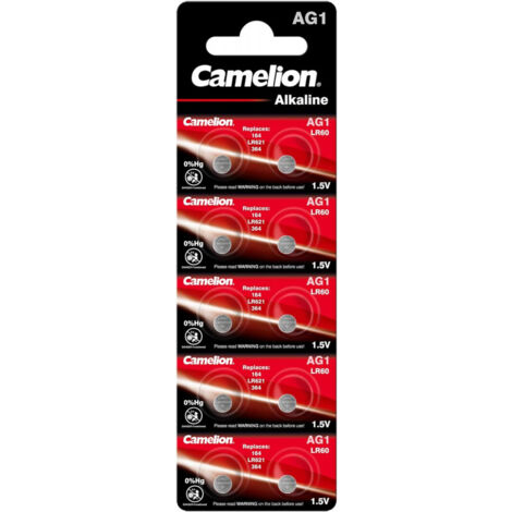 Camelion Pack de 10 piles Alcaline AG1 0% Mercury/Hg (12051001)