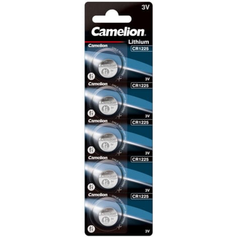 Camelion Pack de 5 piles Lithium CR1225 3V (13005225)