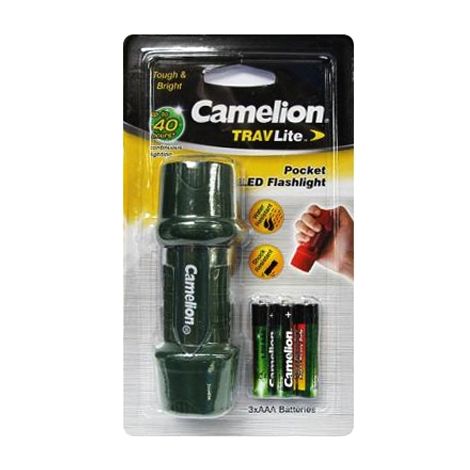 CAMELION TRAV LITE POCKET - LAMPE DE POCHE LED ANTI-CHOC (HP7011 30200028