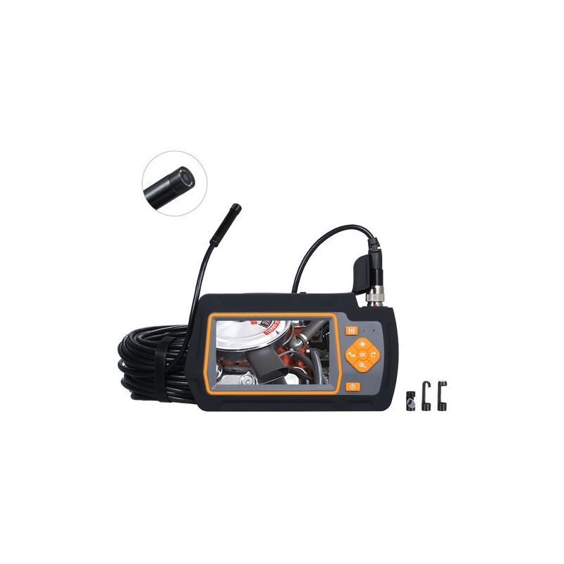 Camera 1080P avec un diametre exterieur de 8,5 mm et un endoscope industriel cable de 20 metres de long (batterie au lithium integree de 2600 mAh,