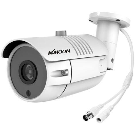 Camera 2Mp Camera De Securite Analogique Hd 1080P Surveillance Avec Vision Nocturne, Interieur Exterieure Pour Home Video Surveillance Systeme Pal, Blanc