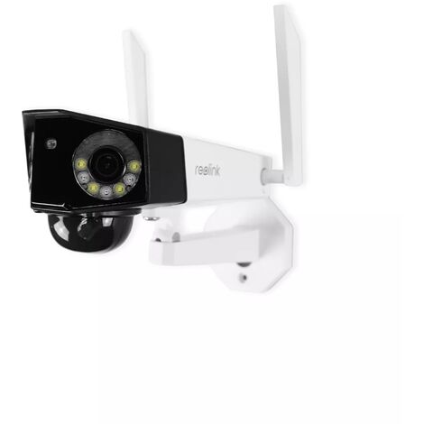 Caméra 4G Double objectif autonome - Détection intelligente / 4MP / Vision nocturne / Grand angle / IP66