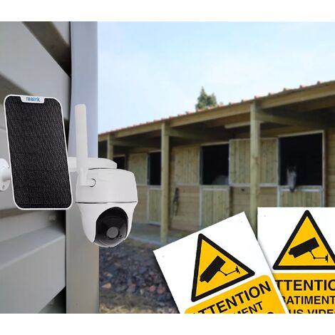 Caméra 4G protection chevaux / bétail rotative autonome solaire sans fil / IP64 / 1080P / Détecte, enregistre, notifie