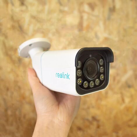 Caméra 4K Alerte intelligente Zoom optique 5X / PoE & DC12V / Ultra HD / IP66 / Projecteur LED / IR=30m (Reolink)