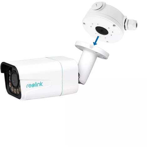Caméra 4K PoE & DC 12V - Intelligente / Zoom opt. 5X / Vision nocturne 30m / IP66 + boîte de jonction B10 (Reolink)