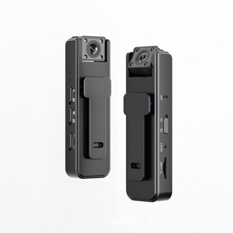 Caméra corporelle portable 1080p avec enregistreur vidéo et audio, vision nocturne, idéale pour la police.