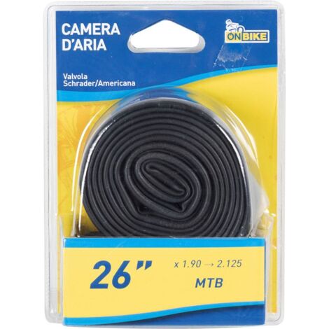 Camera d’Aria 26" x 1.75 Valvola Schrader per MTB e City Bike