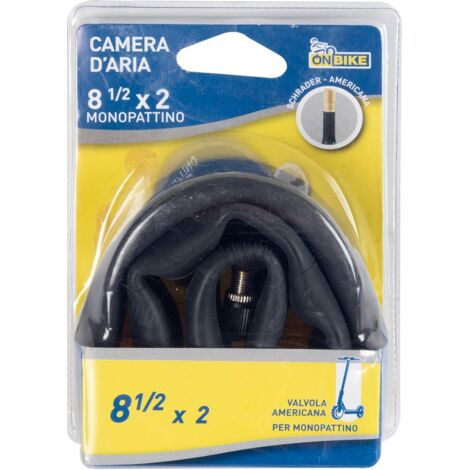 Camera d'aria per monopattino misura 8 1/2 x 2, con valvola americana