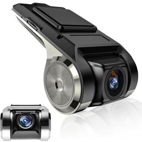 Camera Dash Voiture HD Mini DVR Enregistreur Caméra de Voiture Angle de Vision de 140 °, G-capteur, GPS Intelligent ADAS Driving Recorder USB Car DVR pour Android Autoradio Soutien TF (Max 32G)