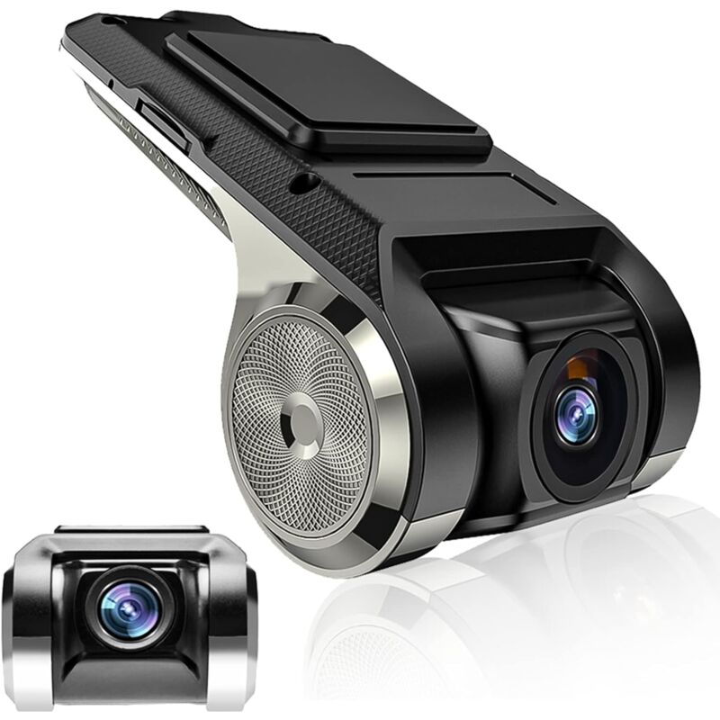 Camera Dash Voiture HD Mini DVR Enregistreur Caméra de Voiture Angle de Vision de 170 °, G-capteur, GPS Intelligent ADAS Driving Recorder USB Car DVR