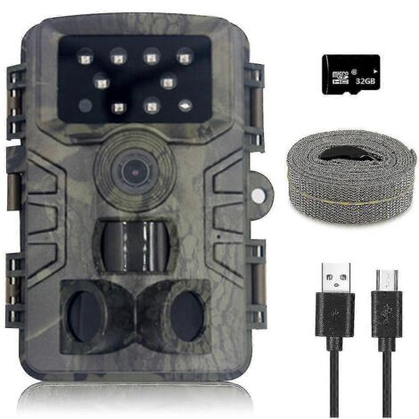 Caméra de chasse avec grand angle de détection de mouvement, déclencheur à distance.
