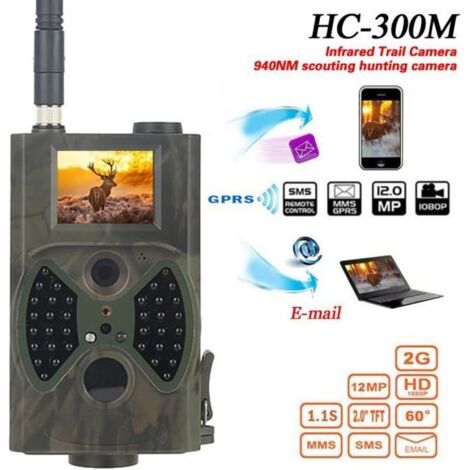 Caméra de Chasse HC-300M GPRS MMS E-Mail pour Observation Animaux Surveiller