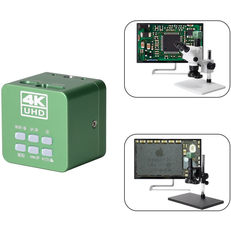 Caméra de Microscope Industrielle Ultra hd 4K 2160P usb hdmi avec télécommande