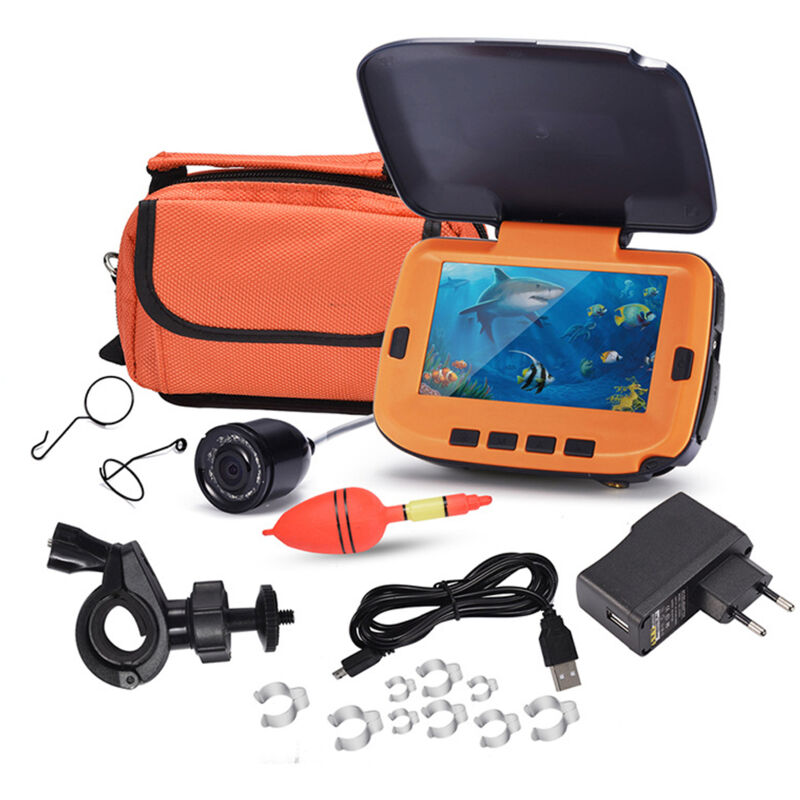 Zoternen - Caméra de pêche sous-marine, écran lcd numérique de 4,3 pouces, angle de vue de 120°, 0,3 mégapixel, vision nocturne de 8 cs pour la pêche