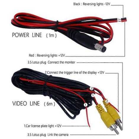 Caméra de recul 4 LED pour voitures 206 207 307--