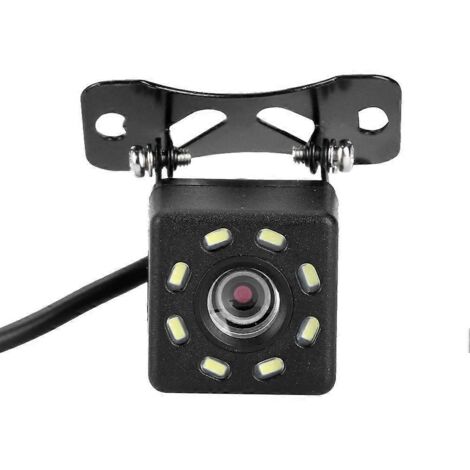 Caméra de recul arrière pour voiture IP68 étanche, 8 LED vision nocturne, caméra de stationnement inverse avec capteur infrarouge.