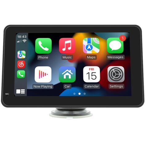 Caméra de recul avec écran tactile Android, Bluetooth sans fil, CarPlay et lecteur MP5 intégré.