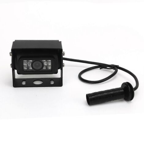 Caméra de recul DC 12V pour voiture, étanche IP68, connecteur aviation femelle 4 broches, angle de vision 85°, vue arrière de qualité.