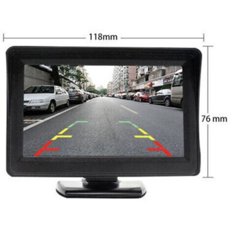 Caméra de recul, écran LCD 4,3 pouces, idéale pour le camping, les voitures, les camions, les fourgonnettes, les pick-ups et les camping-cars.