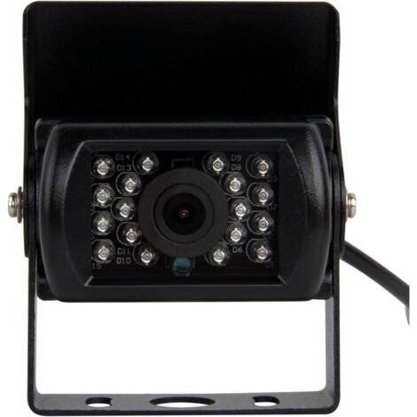 Caméra de Recul en Couleur Vue Arrière de Voiture avec Large Vision 120°Nocturne (18 IR Lampes) pour Voiture Automobile Camping Car Camion