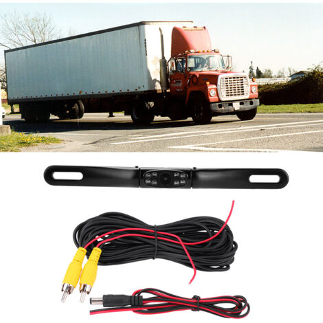 Caméra de recul infrarouge vision nocturne pour plaque d'immatriculation voiture camion fourgon
