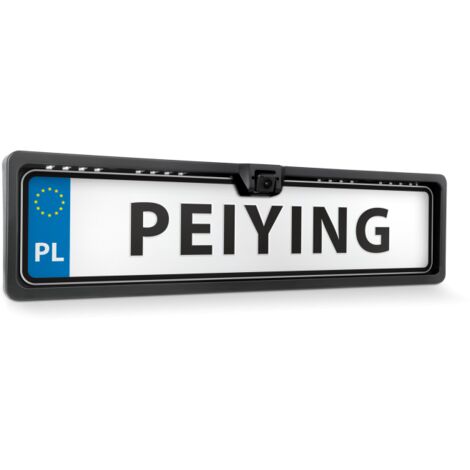 Caméra de recul intégrée au cadre de plaque d'immatriculation 12V HD Peiying