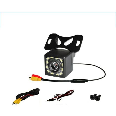 Caméra de recul pour voiture, vision nocturne, Ultra HD, IP68, 12 V, 170 degrés, LED, noir