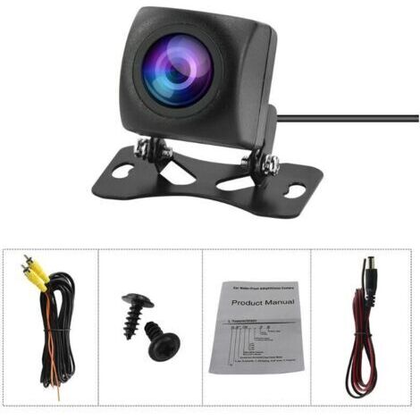 Camera de recul sans fil pour voiture avec WIFI, 170 degres, pour tableau de bord, Vision nocturne HD, pour iPhone, Android, 12V