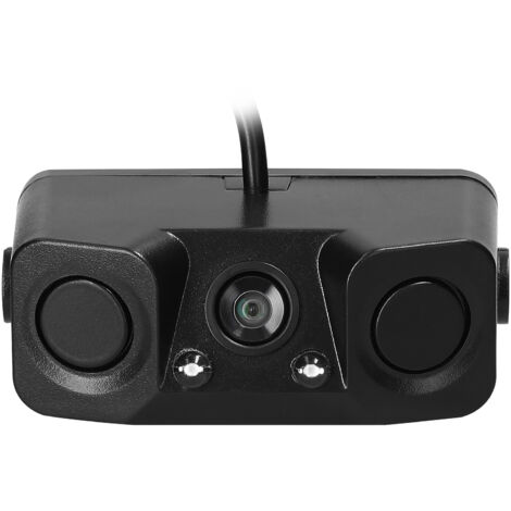 Caméra de recul vidéo étanche 3 en 1 avec 2 radars de détection et avertisseur sonore.