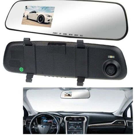 Caméra De Rétroviseur Dvr Full Hd 1080p 2,3" Lcd Pour Caméra De Recul