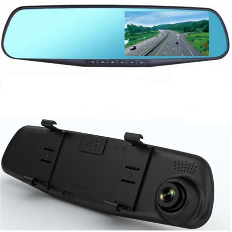 Caméra De Rétroviseur Dvr Full Hd 1080p 4,3" Lcd Avec Caméra De Recul