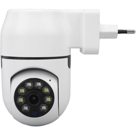 Caméra de sécurité A16 WiFi intérieure avec champ de vision complet à 355°, détection de mouvement et vision nocturne. Branchez-la et profitez d'une solution intelligente pour la maison, les supermarc