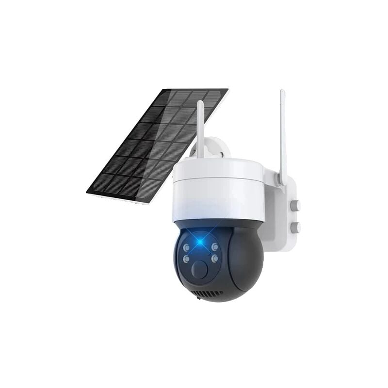 Caméra de sécurité extérieure à panneau solaire 1080P WiFi, batterie Rechargeable sans fil avec 128G