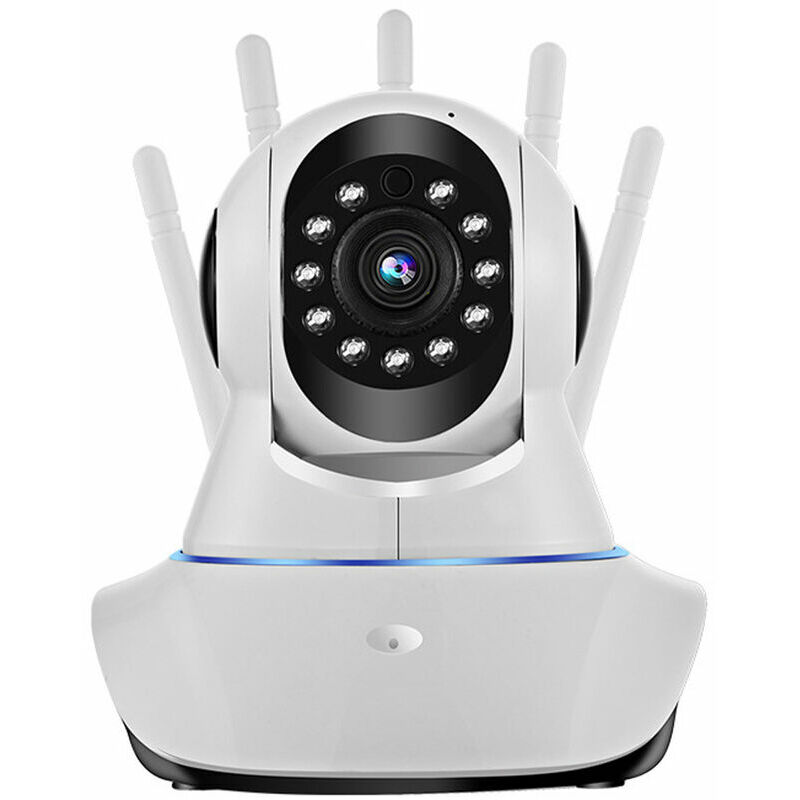 KZQ - Caméra de Sécurité Extérieure - Caméra WiFi Sans Fil pour Système de Sécurité Domestique avec Vue à 360°, Détection de Mouvement, Suivi