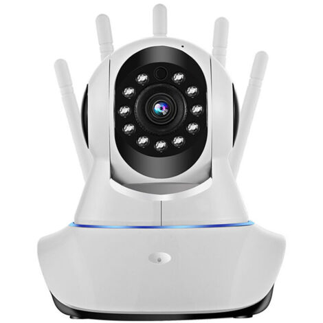 Caméra de Sécurité Extérieure - Caméra WiFi Sans Fil pour Système de Sécurité Domestique avec Vue à 360°, Détection de Mouvement, Suivi Automatique, Conversation Bidirectionnelle, Vision Nocturne 1080