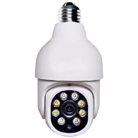 BC-785WM Ampoule Teintée Caméra Espion IP WIFI HD 720P Micro SD jusqu'à 32  Go 1280x720 Détection Infrarouge Lumière LED Blanche