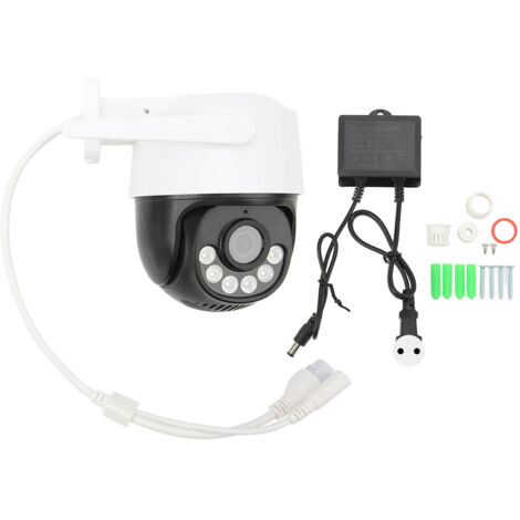 Caméra de Sécurité Extérieure WiFi HD Vision Nocturne 110‑240V Plug EU Surveillance Sans Fil