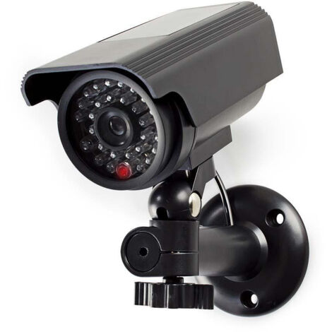 Caméra de sécurité factice Nedis DUMCBS10BK Bullet Ip44 Noir