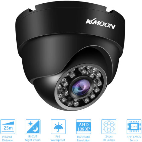 Caméra de sécurité Full HD 1080p 2MP, résistante aux intempéries, vision nocturne infrarouge, détection de mouvement, système PAL