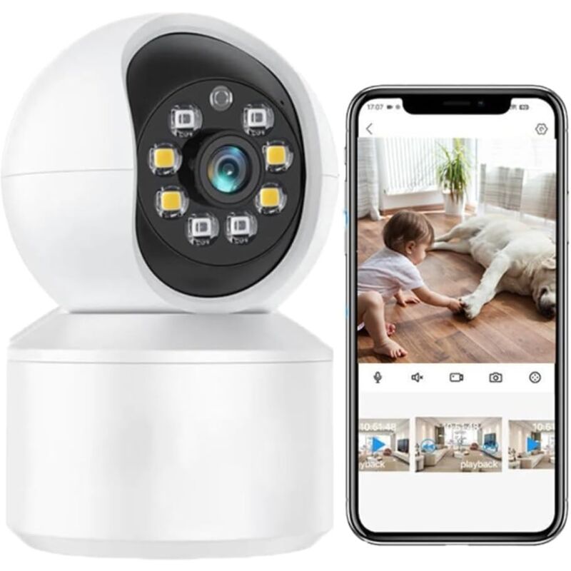 Caméra de sécurité hd Vision nocturne Webcam sans fil Caméra de surveillance wifi Instrumentation