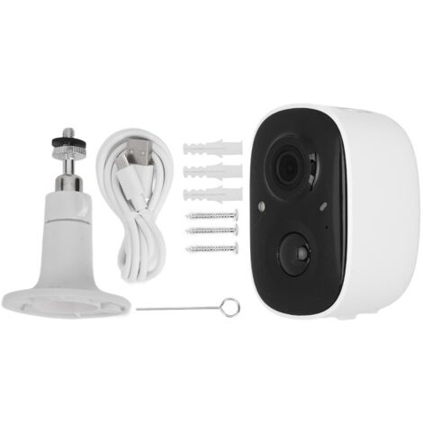 Caméra de Sécurité Sans Fil 2MP Batterie, Vision Nocturne Couleur, Surveillance Extérieure Étanche IP65