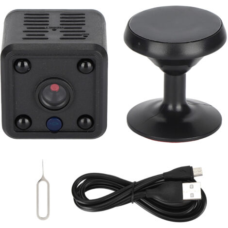 Caméra de Sécurité Sans Fil Rechargeable, Vision Grand Angle pour Intérieur et Extérieur