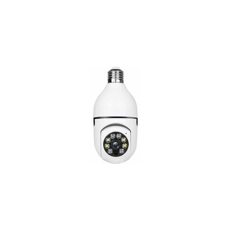 Caméra de sécurité sans fil Wifi ampoule caméra 1080p Wifi Smart 360 caméra de Surveillance pour intérieur et extérieur