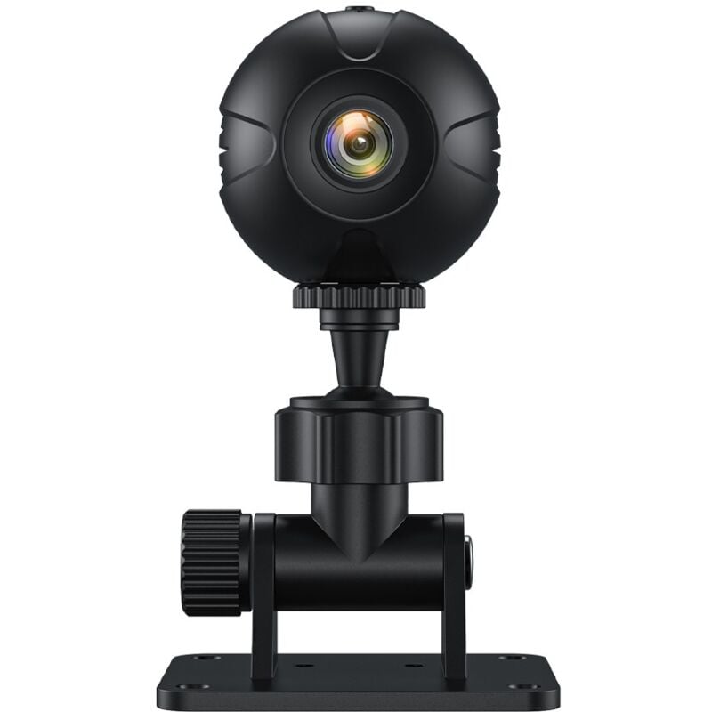 Tonchean - Caméra de sécurité Wi-Fi, caméra ip intérieure Full hd, vision nocturne pour la surveillance des animaux/bébés - Noir