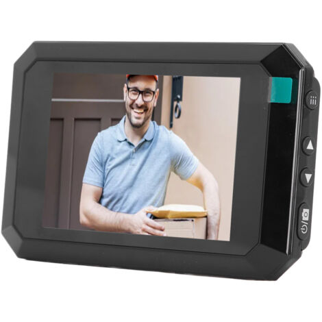 Caméra de sonnette judas numérique 3,97 pouces 200 W HD vision nocturne grand angle 135 ° visionneuse de porte intelligente