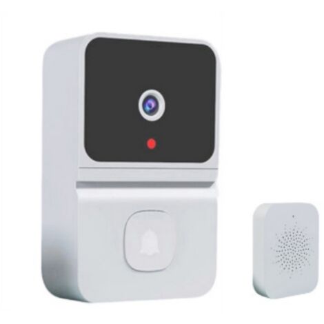 Caméra de Sonnette Vidéo Intelligente sans Fil avec Détection de Mouvement et Interphone, Sécurité Maison Connectée
