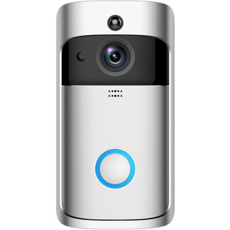 Caméra de Sonnette vidéo Intelligente WiFi,Interphone de Sonnette Infrarouge sans Fil,Caméra de Porte de Système d'accès de Caméra Haute Définition, pour Appartements,Maisons,Hôtels,Bureaux
